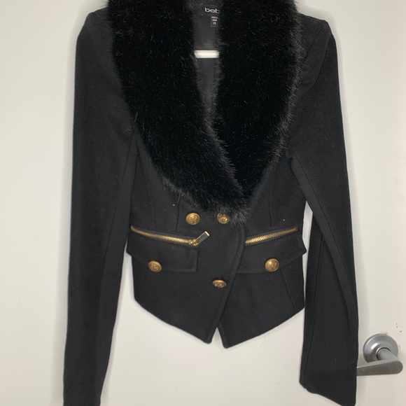 Bebe fur collar jacket - Picture 4 of 4